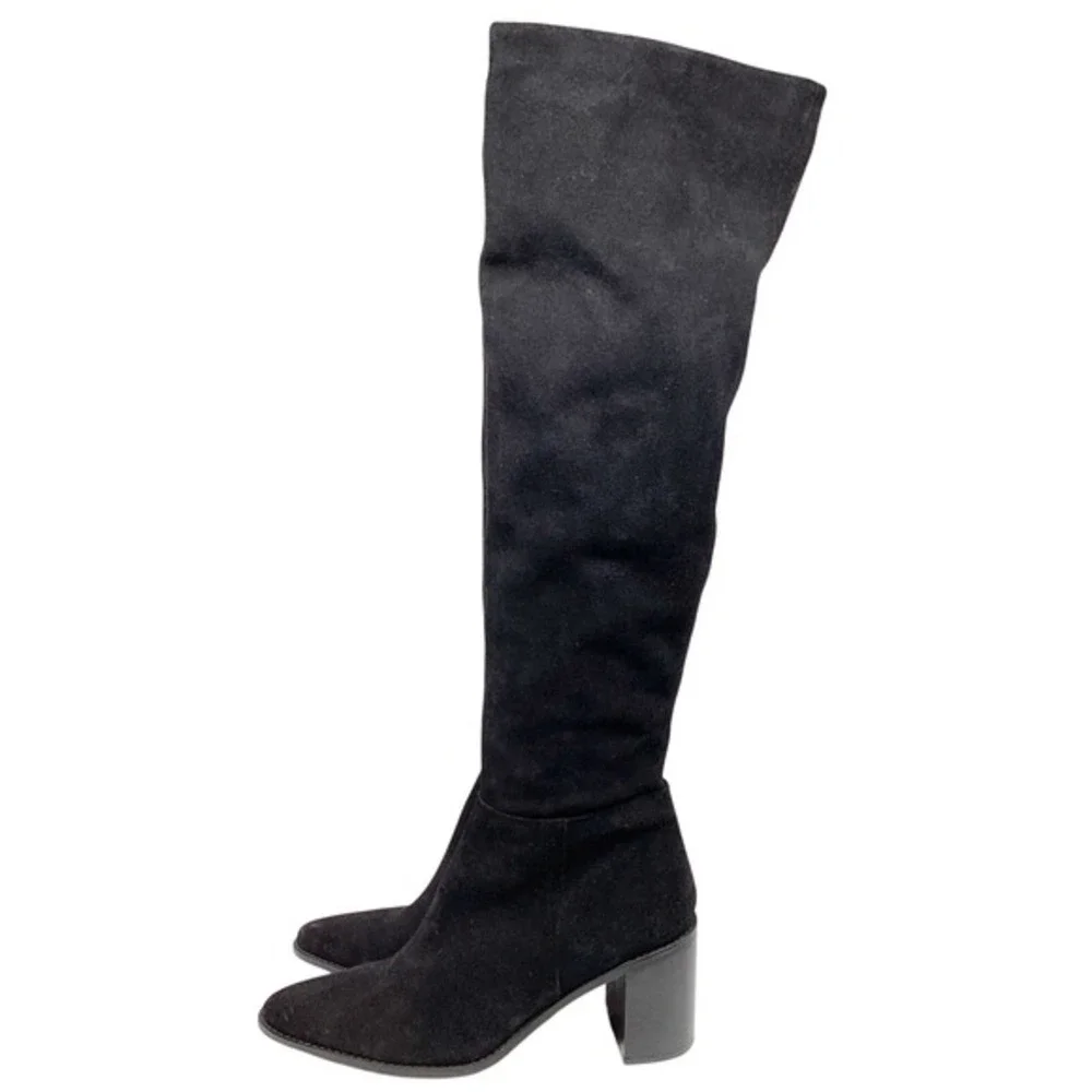 Seychelles Women's Black Soft Suede Over The Knee Boots Size 10‎